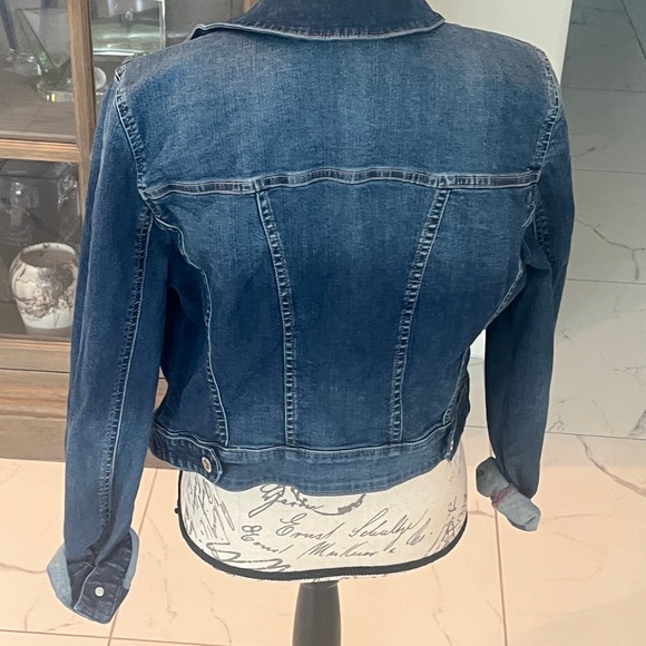 Denim Jacket with Button Details - Picture 2 of 3
